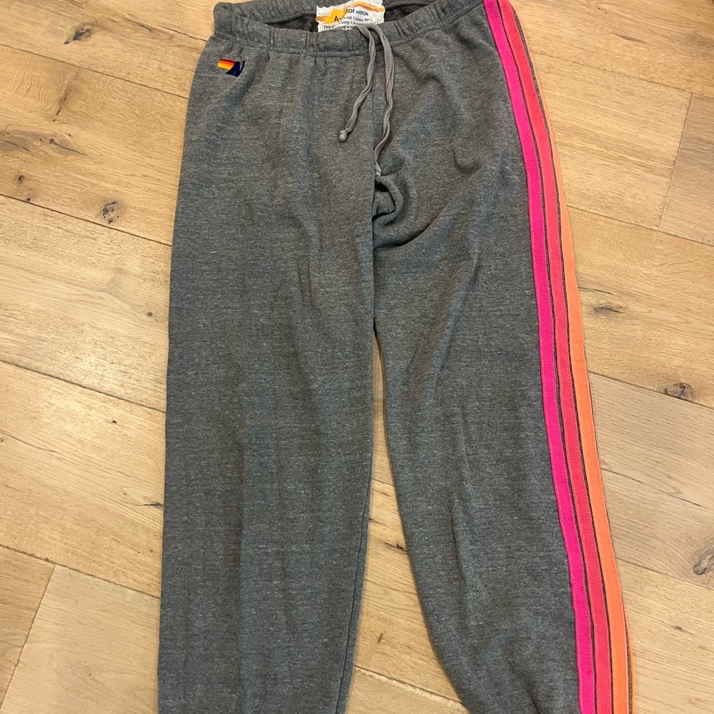 Aviator nation sweatpants gray